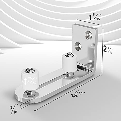 Guide de sol en chrome avec roulements réglables et fond plat - 8