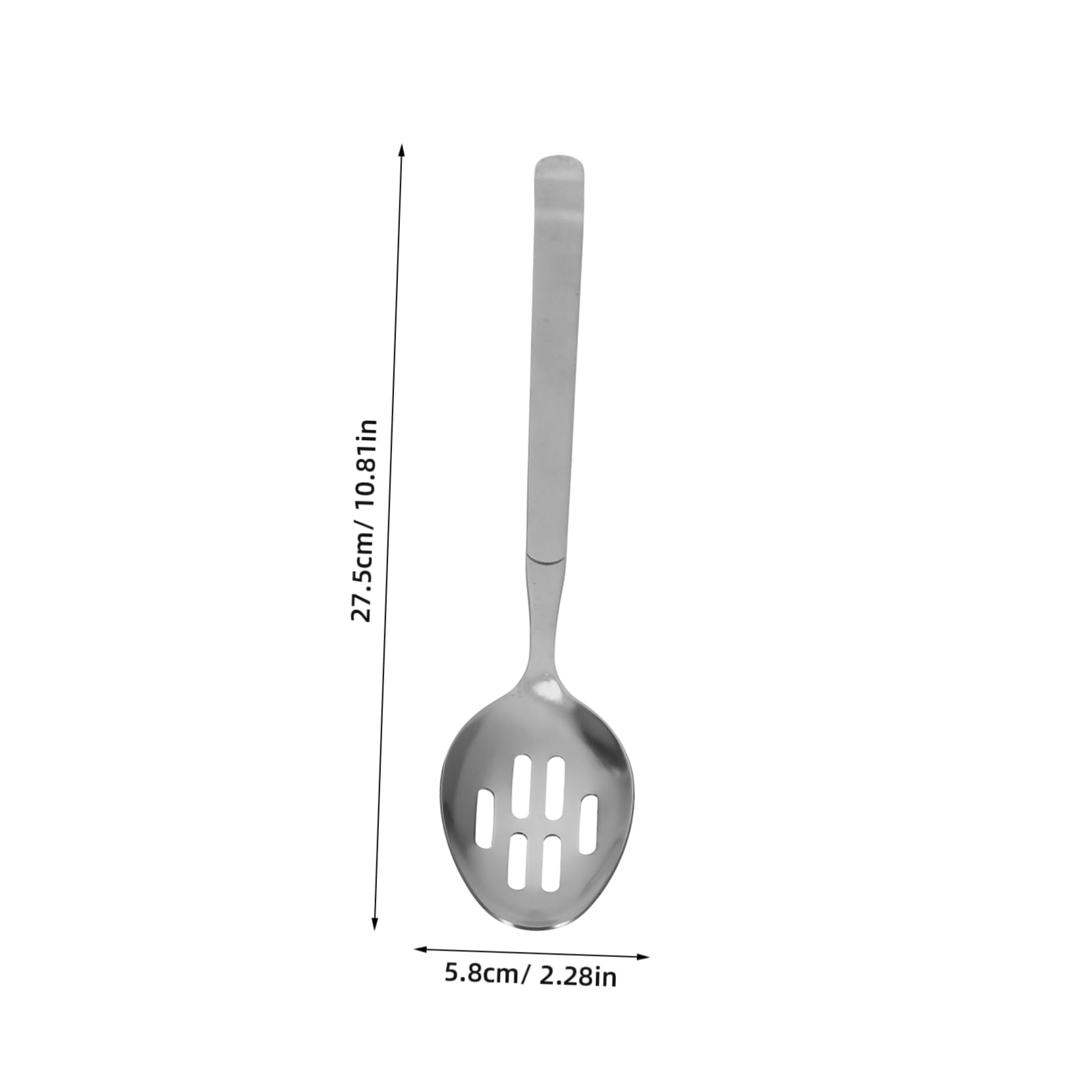OFFSCH Set of 2 Heavy Duty Serving Spoons Slotted Edge for Restaurants Hotels and Homes