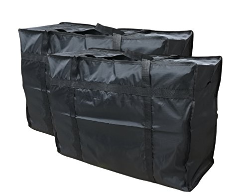 EVST - Bolsa de almacenamiento para la ropa, funda de edredón y juego de cama, almacenamiento de juguetes, con cremallera, 2 unidades