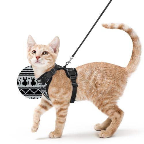 Image of rabbitgoo Cat Harness and Leash Set, Escape Proof Vest, Pixel Tabby