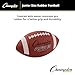 Champion Sports Rubber Football – Durable All-Weather Football with Enhanced Grip - Backyard Play & Training - Junior Size