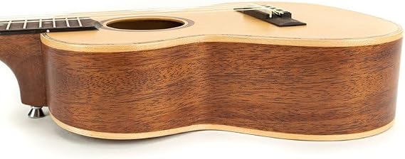 Lanikai CDST-T 4 String Ukulele, Tenor Cedar Solid Top Ukulele, with Deluxe Grover Tuners, Natural