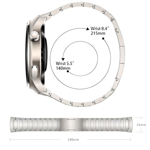 Correa de titanio compatible Huawei Watch 4 Pro miniatura 6