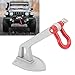 Bognajin 1/10 RC Trailer Tow Hooks and Chain, Simulation RC Car Chain Accessories, Aluminum Alloy Stainless Steel, Easy Install, DIY for Climbing Car (Silver)