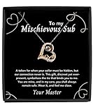 Love Dancing Necklace: Playful Gift for Girlfriend - Submissive Token - Mischievous Jewelry, Discreet Collar Alternative, BDSM Gift for Her, Submissive Present