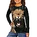 Xhuibop Cheetah Print Long Sleeve Shirt for Kids Round Neck T Shirt for Teen Boys 7-8 Years Old Casual Sweatshirt Soft Pullover Tops for Toddler Boys Four Seasons Blouse Top