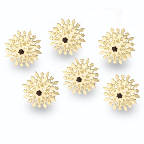 Sikora BS295 Mini Kerzenaufstecker EISKRISTALL 6er Set für Schwibbögen...