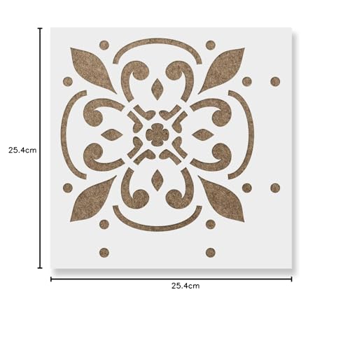 Image of Icarus Tile Stencil - Kitchen Backsplash, Furniture Stencils, Peel and Stick Tile, Floor Stencil, Home Improvement