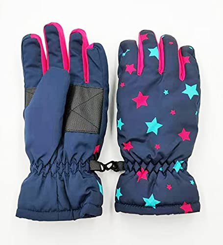 4-7y / 8-12y / 12-16y Kinder wasserdichte und Winddichte Winterhandschuhe für Jungen im Freien Snowboard Fahren - Stern gedruckt, 13-18 Monate Cover