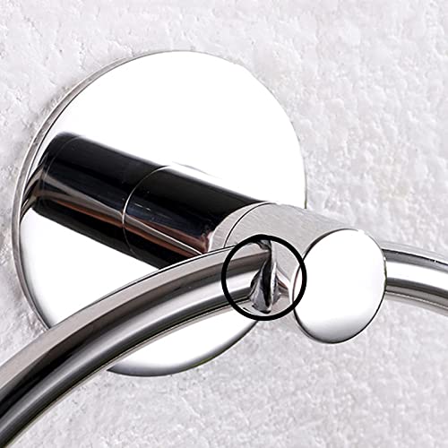 Porte-serviettes de salle de bain auto-adhésif rond - 5