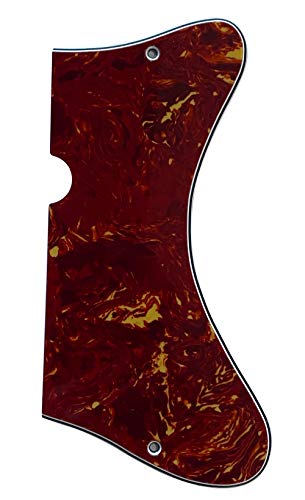 Electric Guitar Pickguard for Danelectro U2 Style (4 Ply Red Tortoise)