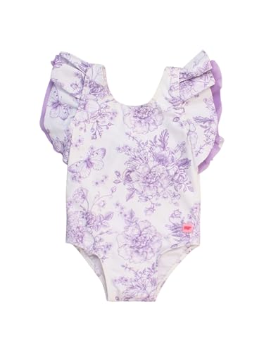 Image of RuffleButts Baby /Toddler Girls Ruffle Strap One Piece Swimsuit w /UPF 50+ Sun Protection