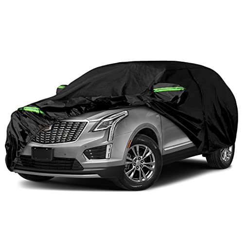 Waterproof Car Covers Replace For 2016-2023 Cadillac Xt5,210T &Cotton All Weather Car Cover With Zipper Door & Windproof Bands For Snow Rain Dust Hail Protection (Xt5) #TOP7