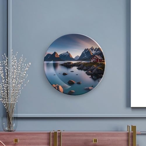 Plato decorativo de porcelana Bone China 7 pulgadas miniatura 5