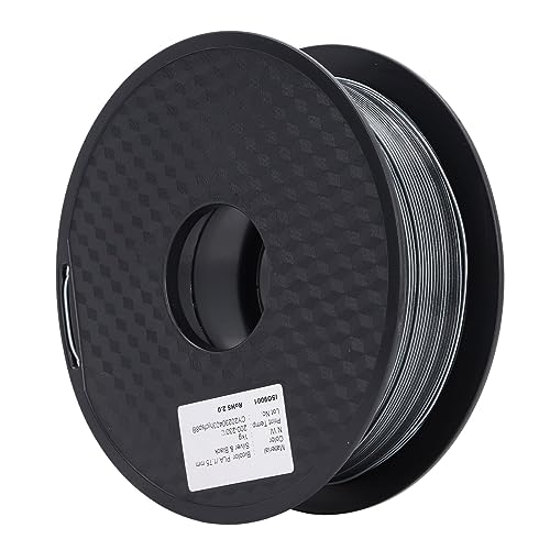 Filamento PLA de 1,75 mm negro plateado, consumible para impresora 3D, filamento PLA coextruido de doble color con excelente proceso de fabricación, sin obstrucciones ni