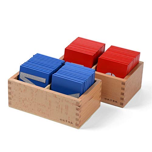 Danni Baby Language Toy Montessori Children Wood Lower and Capital Case Sandpaper Letters Blocks Childhood Preschool Alphabet Teaching Aids