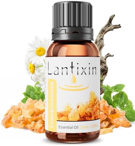 Lantixin Pure Frankincense Essential Oils for Diffusers for Home – Premium Pure Aromatic Oil – 0.5 oz