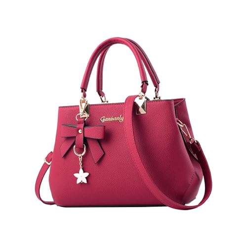 Sac à main femme rouge spacieux pour organiser vos affaires sans compromis
