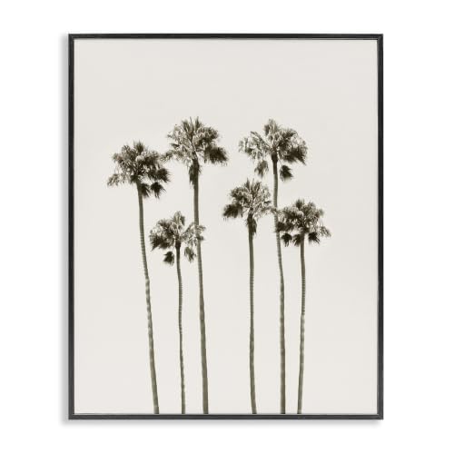 Palm Trees Coastal Landscape, 11 x 14 Inch Framed Giclée Print
