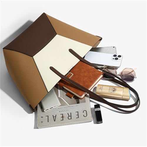 Pocadri Retro Vegan Leather Shoulder Bag Large Hobo Tote Handbags Top Handle Trendy Underarm Purse 2pcs Commuting Travel4