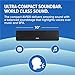 ZVOX AccuVoice AV100 Compact TV Soundbar Speaker with 6 Levels of Voice Boost, Black