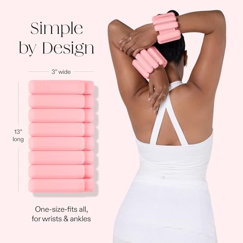 Image of Bala Bangles Wrist & Ankle Weights for Women & Men - Adjustable Weighted Bands - Soft Silicone Arm & Leg Weights for Pilates, Yoga, Walking, Barre, Home Workout & Strength Training Exercise