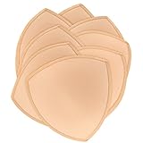 Bra Pad Inserts 4 Pairs,SAOYA Bra Pads Sewed Stitched Removable Breathable for Sports Bra