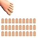30 Pieces Gel Toe Caps, Silicone Toe Protector, Toe Covers, Protect Toe from Rubbing, Ingrown Toenails, Corns, Blisters, Hammer Toes and Other Painful Toe Problems (Small,Beige)