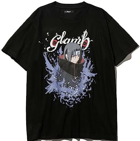 (超希少) NARUTO ナルト疾風伝 半袖Tシャツ アニメ　うちはイタチ NARUTO ナルト 疾風伝 Tシャツ うちはイタチ 半袖 ブラック