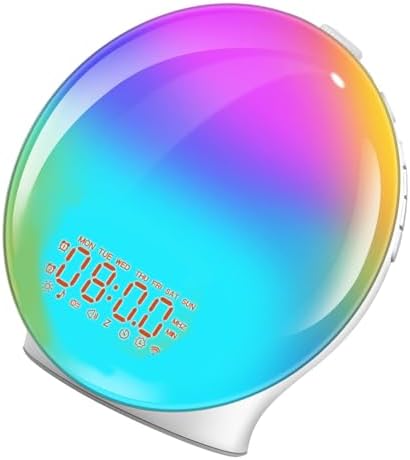 目覚まし時計 光 ライト 目覚ましライト 雰囲気づくり 多種類自然音アラーム 多段階調光 日出と日没を再現 ウェークアップライト 間接照明 スヌーズ機能あり ラジオ機能 デジタル時計 調音 ナイトライト 客室