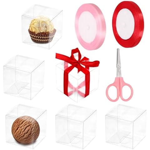 Boîtes cadeaux transparentes Swpeet 33pcs Cover