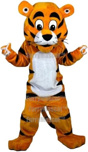 Adult Orange Tiger Suit Animal Mascot Costume Party Carnival Costumes