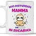 TeeDesign Tazza Mamma in Ricarica - Ceramica, 350 ml, Tazza, Regalo per la...