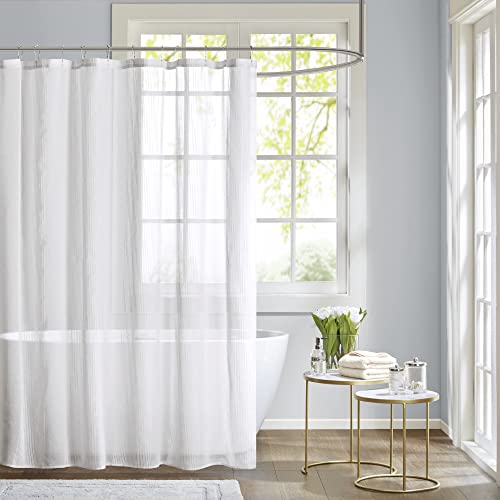 34 Shower Curtains for White Bathrooms to Sprinkle Color