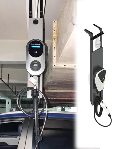 Borne de recharge et support de câble de recharge Tesla pour plafond suspendu gris - 2