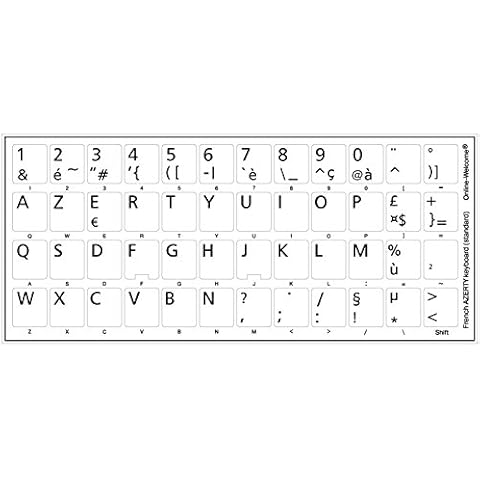 Online-Welcome French Keyboard Sticker Cover