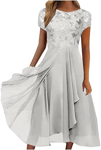 Mother of The Bride Dresses for Wedding Lace Appliques 1/2 Sleeves High Low Scoop Neck Chiffon Formal Evening Dress