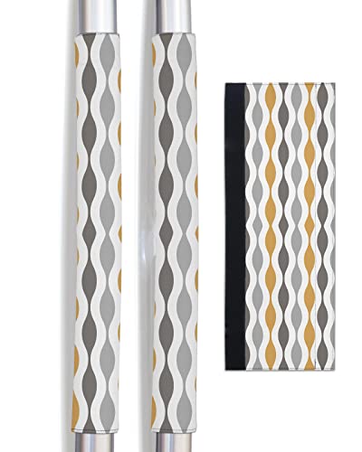 Wohuny Geometric Refrigerator Door Handle Cover Set of 2