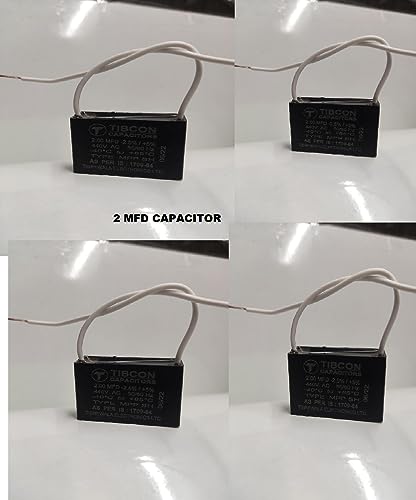 Image of Spinxx 2 MFD 440V Tibcon Capacitor for Ceiling Fan & Mini Cooler Motor (Pack of 5)