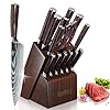 Dfito-Knife-Block-Set-15PCS-Knife-Set-with-Block-and-Sharpener-High-Carbon-Stainless-Steel-Sharp-Blade-Kitchen-Knivies-Set-with-Ergonomic-Handle-Steak-Knives-with-Block-Dishwasher-Safe-Knife-Set Dfito Knife Block Set, 15PCS Knife Set with Block and Sharpener, High Carbon Stainless Steel Sharp Blade Kitchen Knivies Set with Ergonomic Handle, Steak Knives with Block, Dishwasher Safe Knife Set