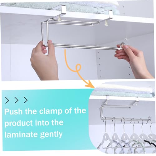 Soporte para toallas de papel debajo del gabinete para cocina familiar 4