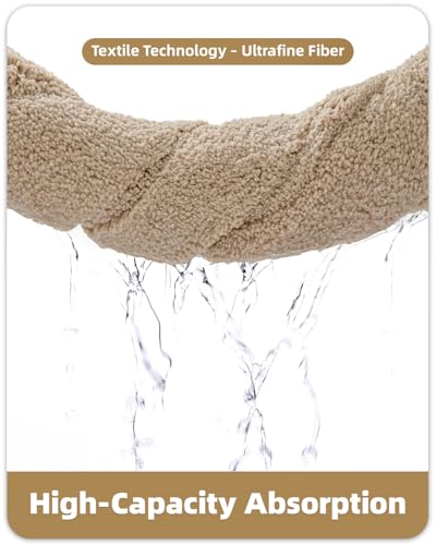 Tapis de bain antidérapant beige lavable absorbant salle de bain