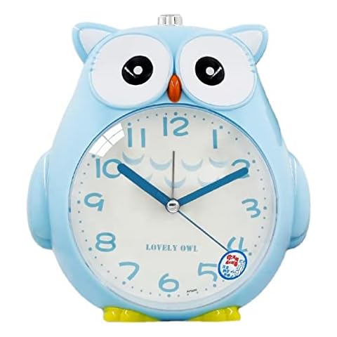 TONIJAWES Wecker,Wecker Kinder,Schlaftrainer Kinder,Eule Cartoon Cover
