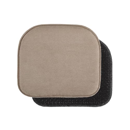 Cojines para silla 40x40 ovalados de espuma viscoelástica y diseño antideslizante