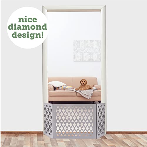 Free Standing Pet Gate | Pet Gate For Small Dogs | Free Standing Dog Gate For Stairs | Freestanding Dog Gates For Doorways | Freestanding Pet Gates For Dogs | Width 23.5-47 Inch | Height 18.75 Inch #TOP3