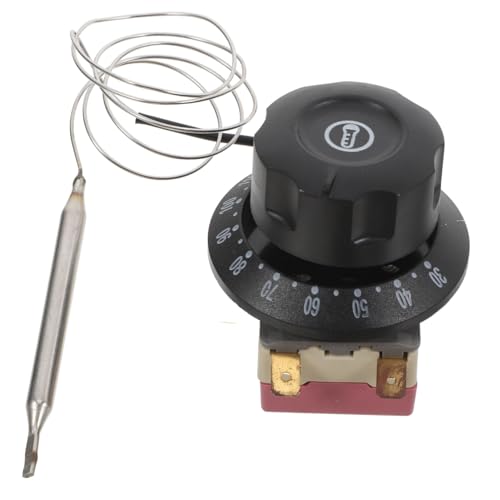 VALICLUD Termostato Ajustable para Horno Eléctrico y Freidora Controlador de Temperatura con Tornillos y Terminales de Crimpado Resistente y Preciso para Cocina y Profesional