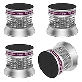 Audiocrast Speaker Isolation Base Pads, Spring Floor Protector, Anti Vibration Non-Slip Speaker Stand Feet Pad Shock Absorber for HiFi Amplifier DAC Recorder 4PCS (Silver)