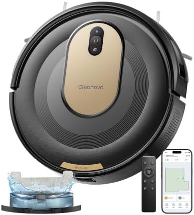 Vexilar W8 Saugroboter mit Wischfunktion, 5000Pa & 130 Min Laufzeit Staubsauger Roboter, Gyroskop-Navigation, Anti-Tangle Direktabsaugung, App/Alexa/Siri, Staubsaugroboter für Tier