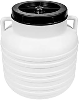 Browin 360160 60 L Barrel/Drum with Handles, Light Food Barrel with Lid, Barrel for Cabbage or Cabbage, White