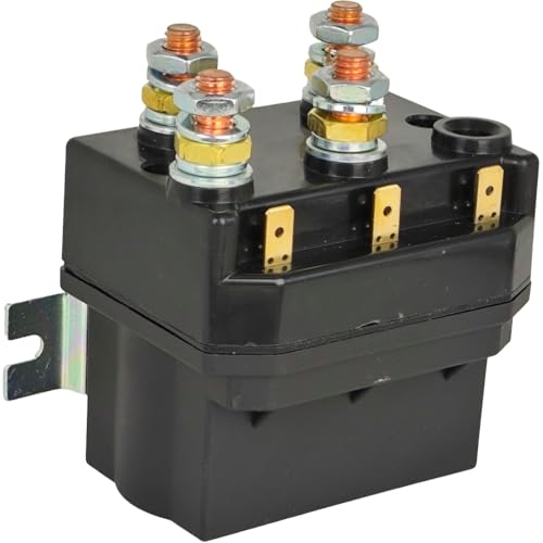 XYZIL 24V DC 400A Winch Reversing Contactor Solenoid DC88P Compatible with Albright Truck ATV SUV Snow Plow Spreader Windlasses Hydraulic Pump Reversible Motor